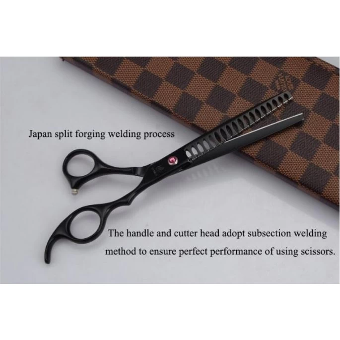 Fenice Black Trimschaar - 18 Tands Uitdunschaar 7,5 Inch - Afbeelding 6