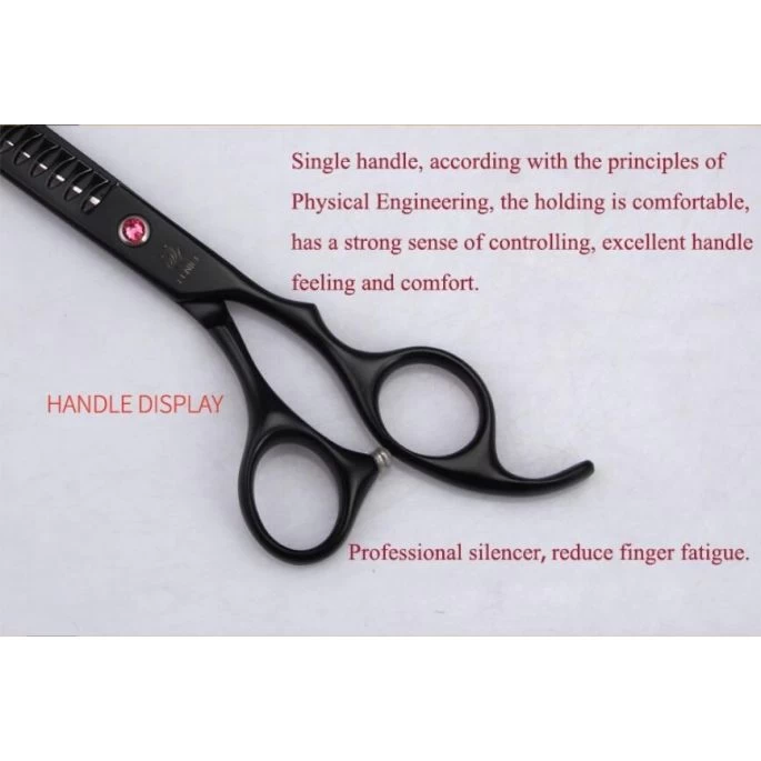 Fenice Black Trimschaar - 18 Tands Uitdunschaar 7,5 Inch - Afbeelding 5