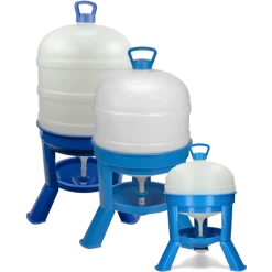 Gaun Pluimvee Drinktoren 20 L Blauw Met Sifon Op Pootjes