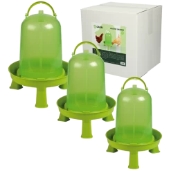 Gaun Pluimvee Drinktoren 1,5 Liter Green Lemon Op Pootjes