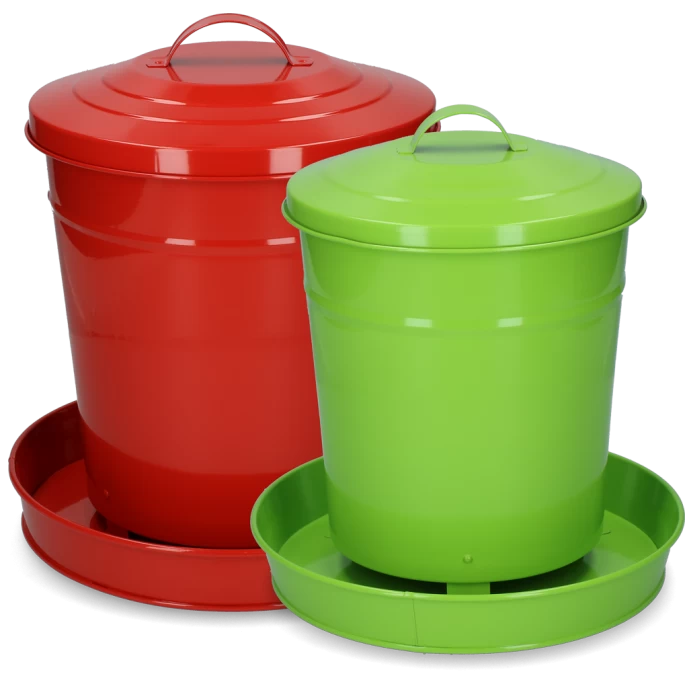 Gaun Pluimvee Voertoren Metaal 6 Kg Rood