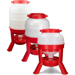 Gaun Pluimvee Voertoren 30 L Rood Hopper Op Pootjes