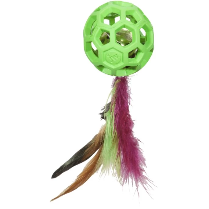 JW Cataction Feather Ball With Bell - Afbeelding 2