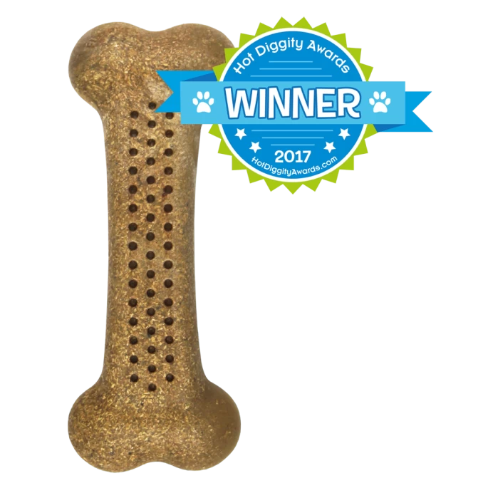 Pet Qwerks Flavorit Wood Bark Bone Mint Small