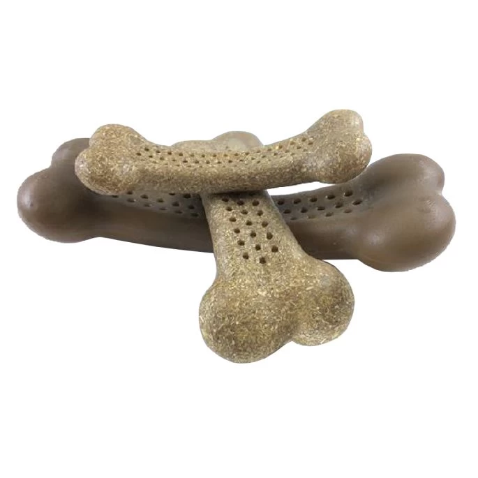 Pet Qwerks Flavorit Wood Bark Bone Mint Small - Afbeelding 6
