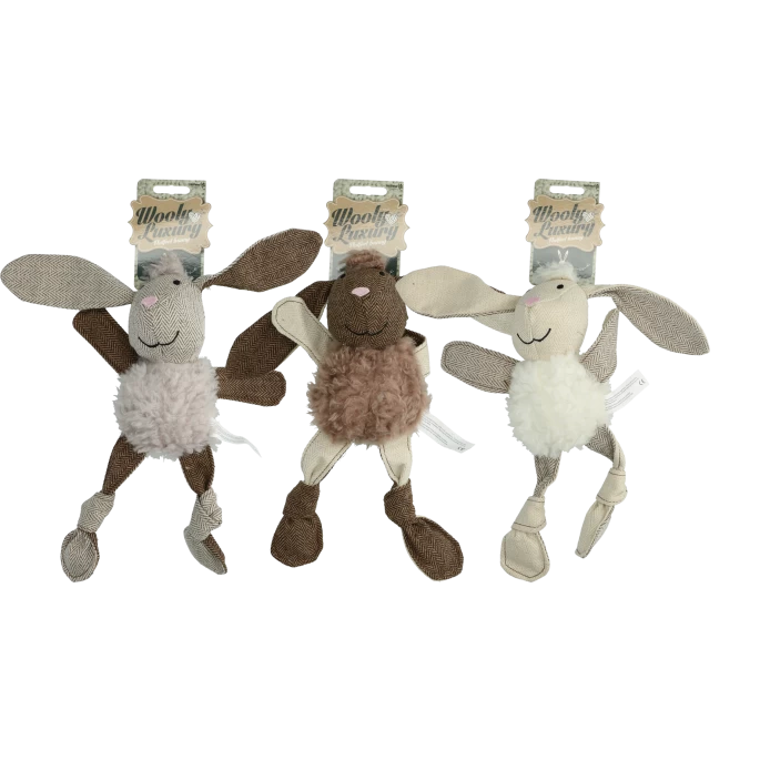 Wooly Luxury Flatfeet Konijn Grijs - Afbeelding 2