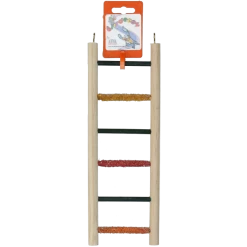 Birrdeeez Budgie Ladder 6 Step All Wood