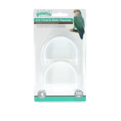 Pawise Seed And Water Cup 130 Ml Wit 2 St.