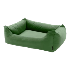 Madison Velours Dog Bed Groen L