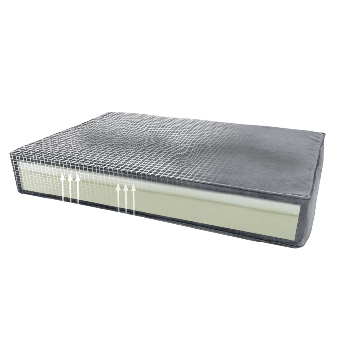 Madison Orthopedisch Kussen Velvet Oranje S - Afbeelding 4