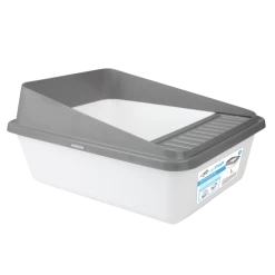 AFP Go Fresh - High Back Cat Litter Box Large - Grijs