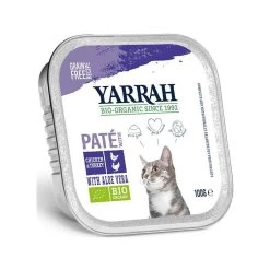 Yarrah Kat Alu Pate Kip/Kalk/Aloëvera 100 Gram