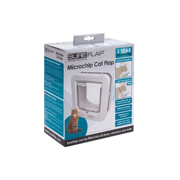 Brand Sure Petcare Kattenluik Wit - Afbeelding 2