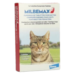 Milbemax Tabletten Kat Groot 2 Tabl. >2kg 2 St
