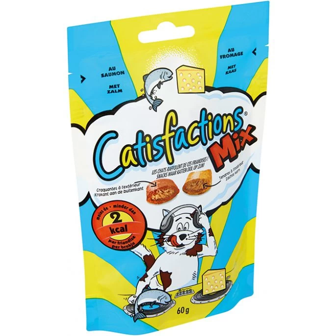 Brand Catisfaction MIX Zalm/Kaas. Aantal: 6 Stuks. 60gr.