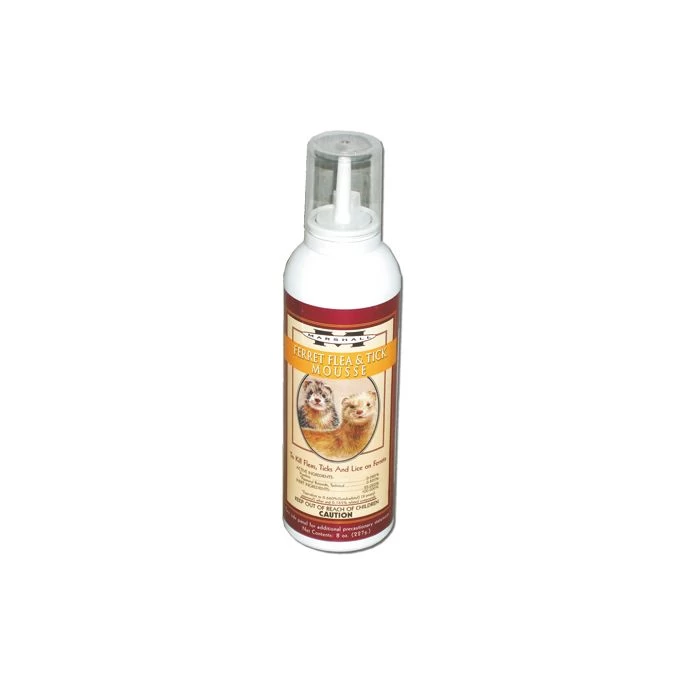 Brand Ferret Flea & Tick Mousse. Aantal: 1 Stuks. 227gr. 227gr / 8oz.