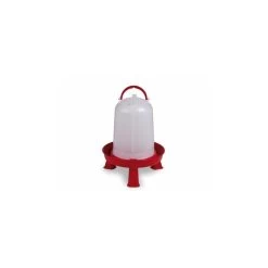 Brand Watertoren Plastic Rood/Wit Met Voet. 5 Liter