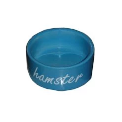 Hamster Eetbak Steen Blauw. Inhoud: 1st. 6 Cm.