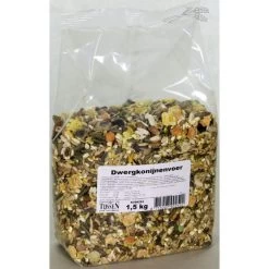 Dwergkonijnenvoer. Inhoud: 1500gr.