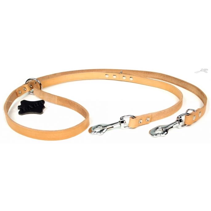 Brand Lijn Dresseer Softleer Naturel. 18mm - 200cm