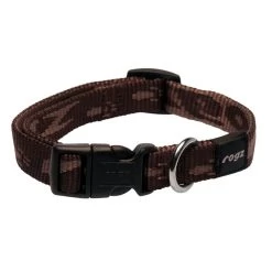 ROGZ Matterhorn Halsband Chocolat. Verpakking: 1st. 16mm - 5/8