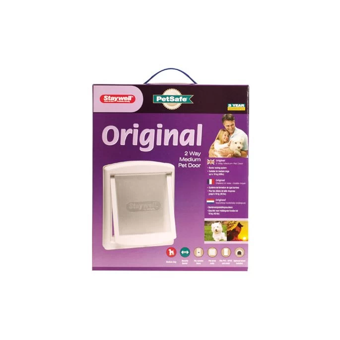 Staywell 740 Hondendeur Wit. Aantal: 1 Stuks.